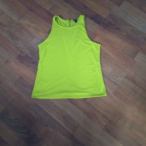 Business Tank Top Blouse Yellow/Green